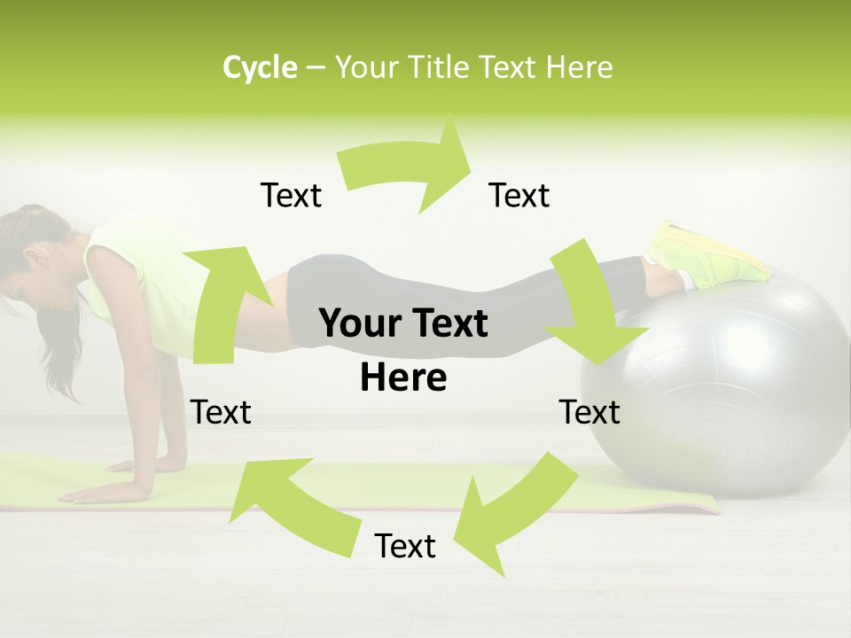 Caucasian Positive Ball PowerPoint Template