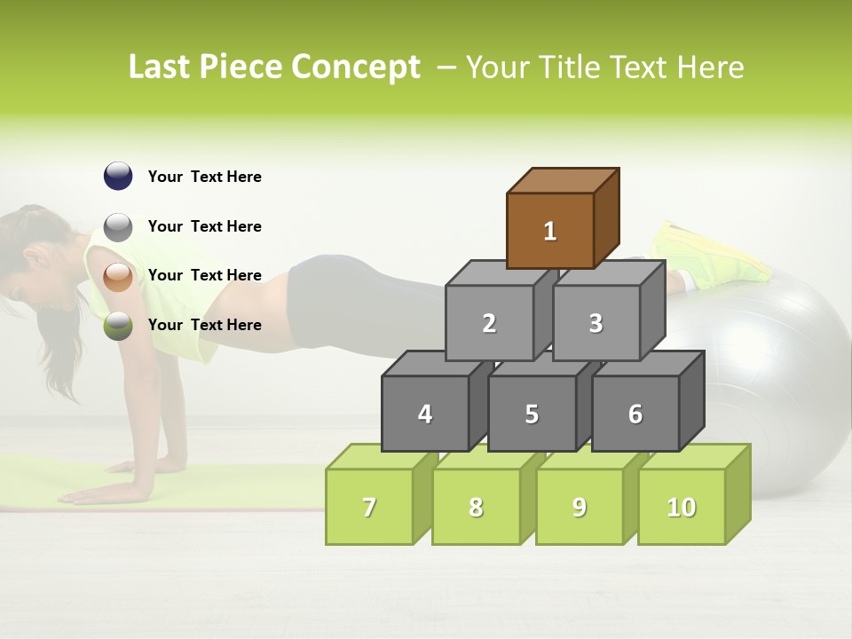 Caucasian Positive Ball PowerPoint Template