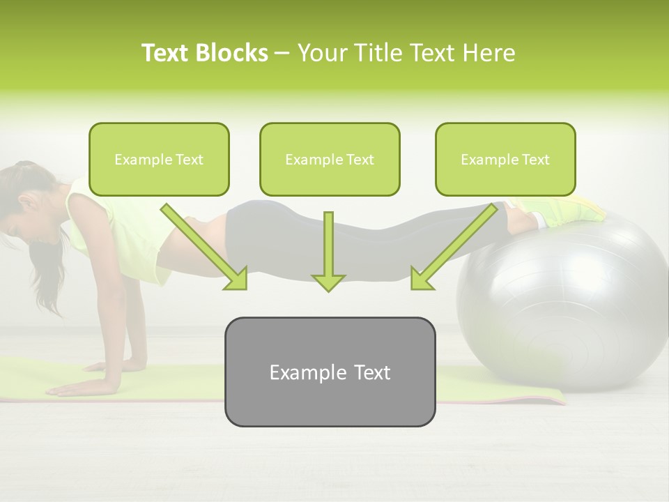 Caucasian Positive Ball PowerPoint Template
