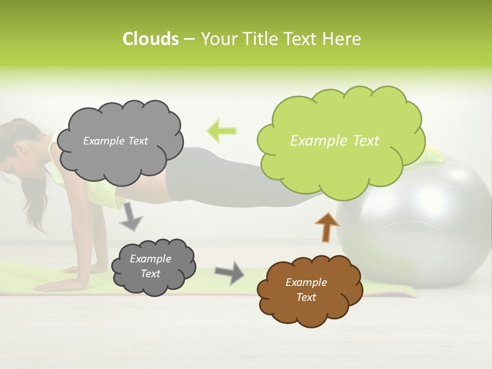 Caucasian Positive Ball PowerPoint Template