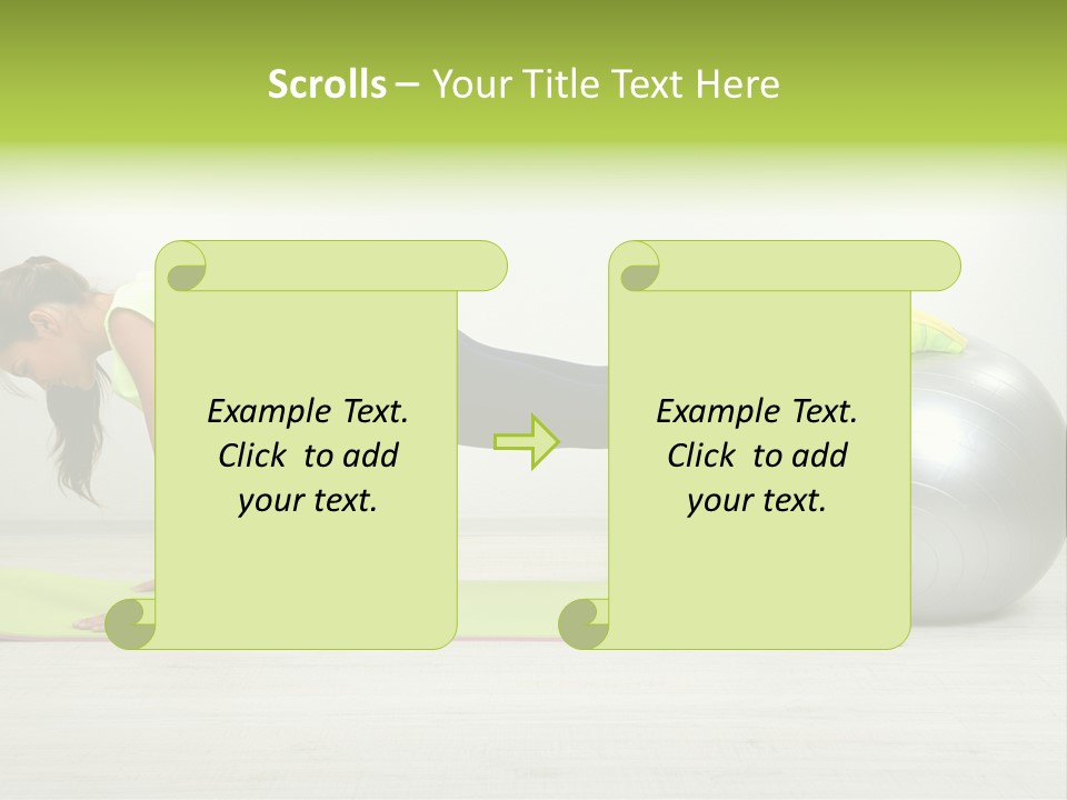Caucasian Positive Ball PowerPoint Template