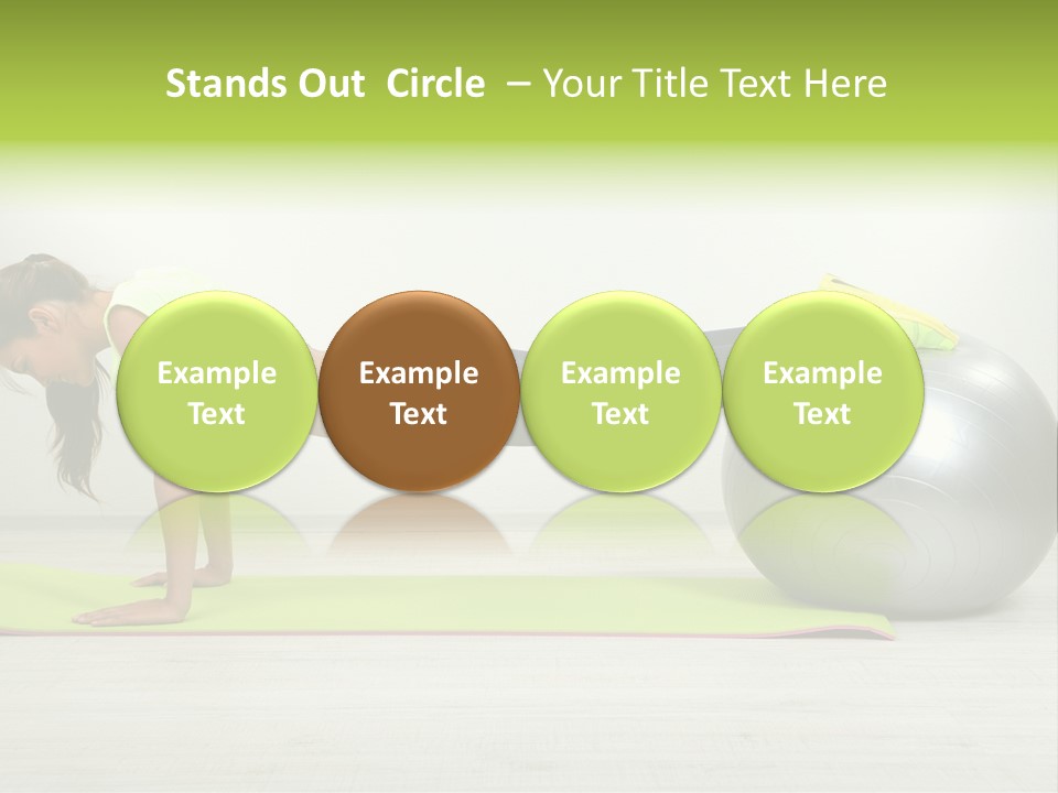 Caucasian Positive Ball PowerPoint Template