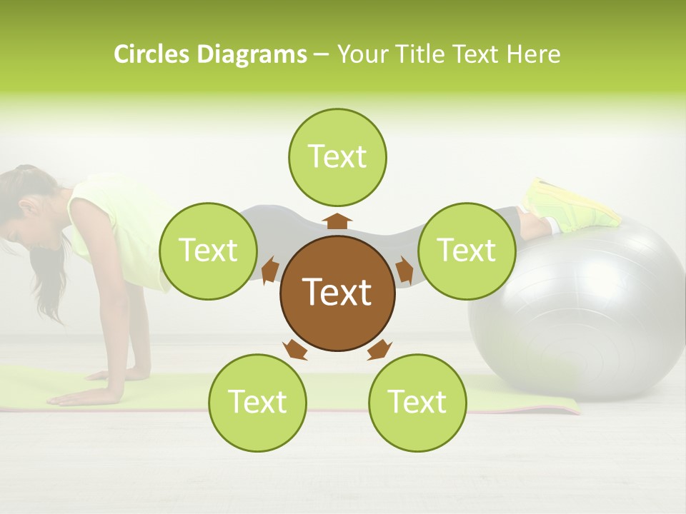 Caucasian Positive Ball PowerPoint Template