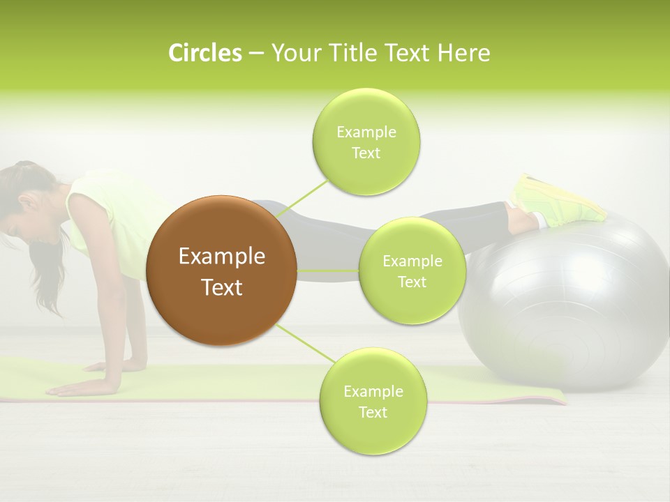 Caucasian Positive Ball PowerPoint Template