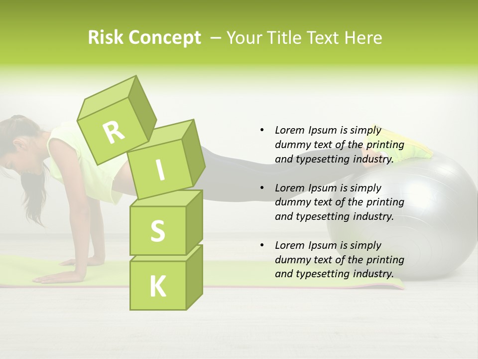 Caucasian Positive Ball PowerPoint Template