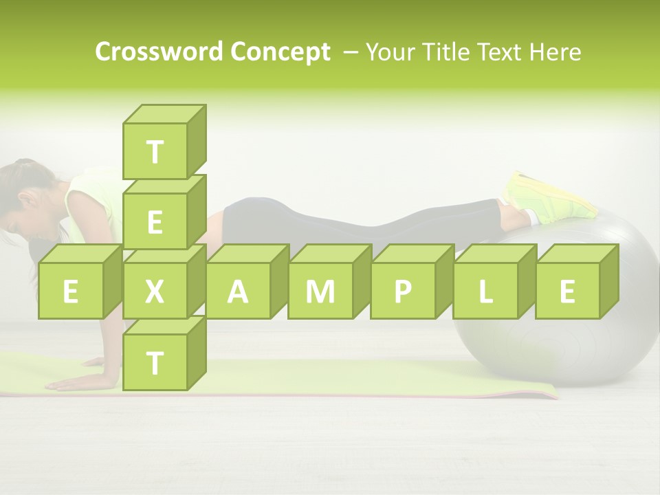 Caucasian Positive Ball PowerPoint Template