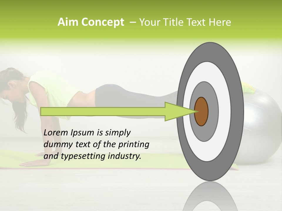 Caucasian Positive Ball PowerPoint Template