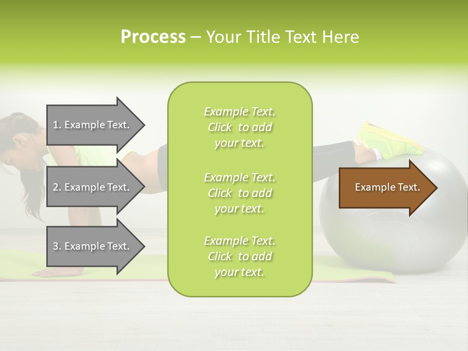 Caucasian Positive Ball PowerPoint Template
