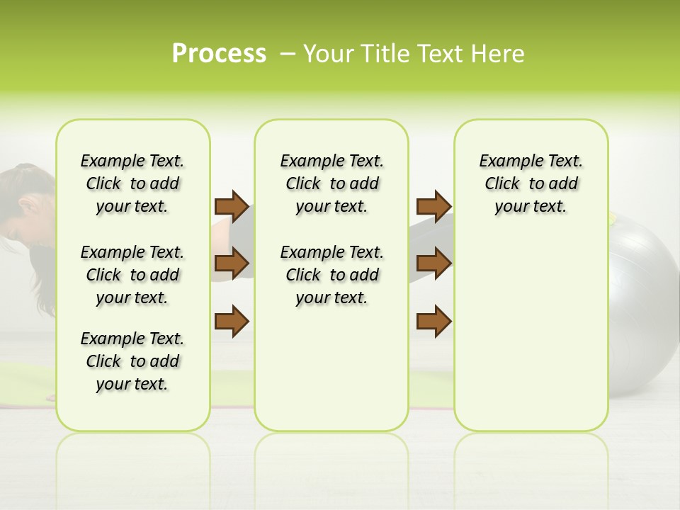 Caucasian Positive Ball PowerPoint Template
