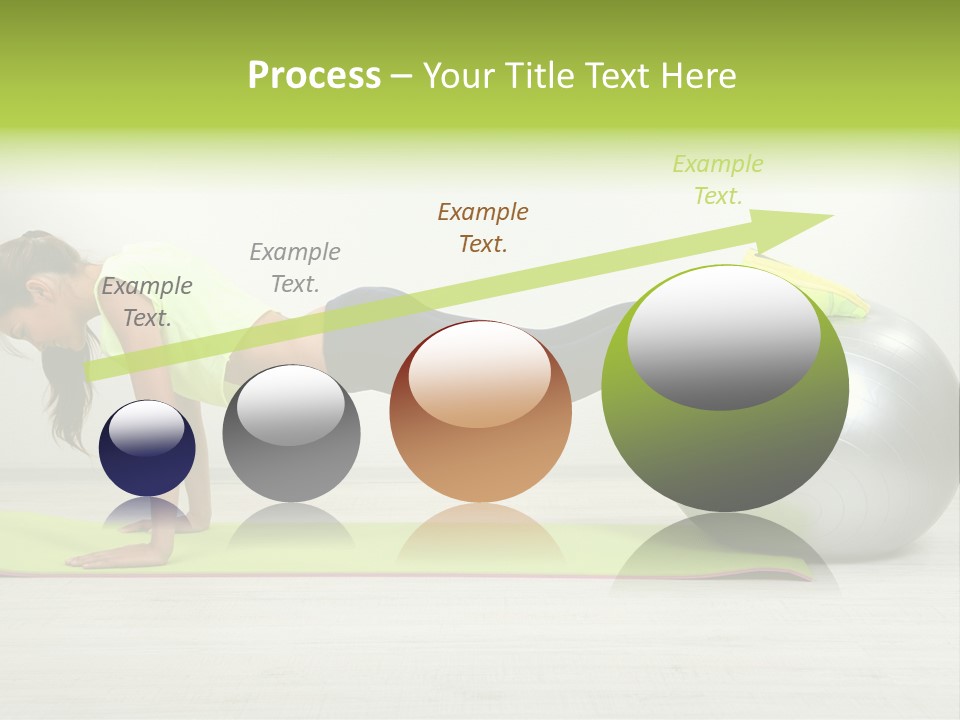 Caucasian Positive Ball PowerPoint Template