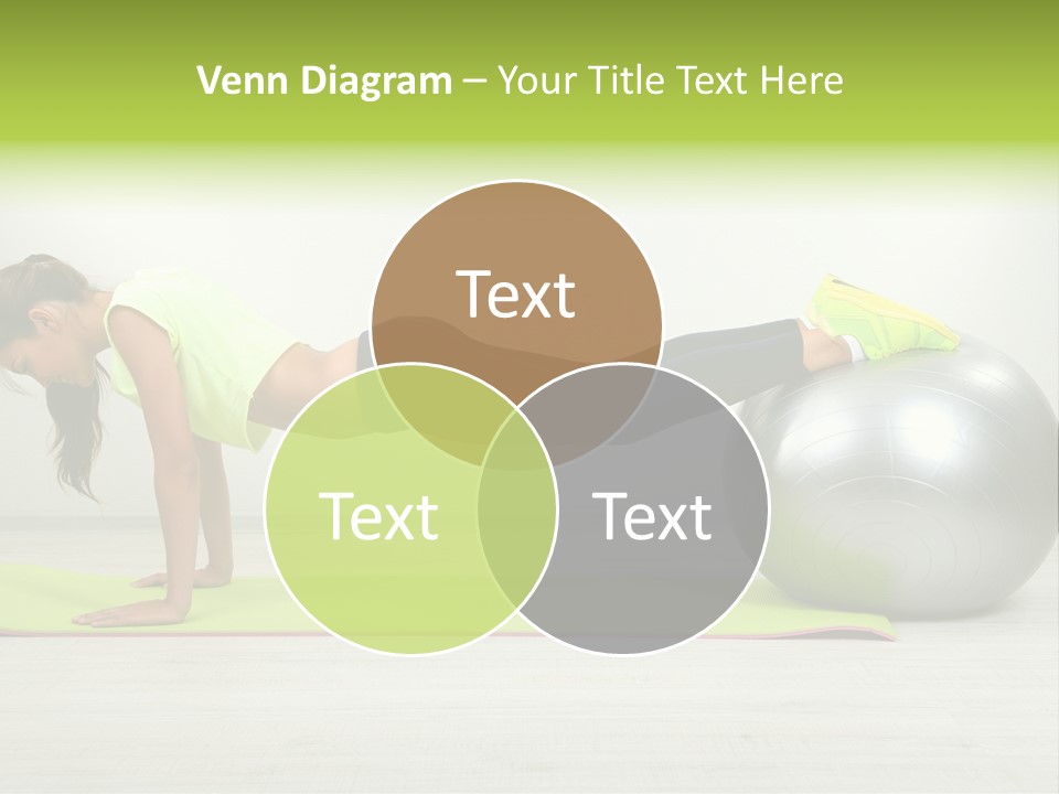 Caucasian Positive Ball PowerPoint Template