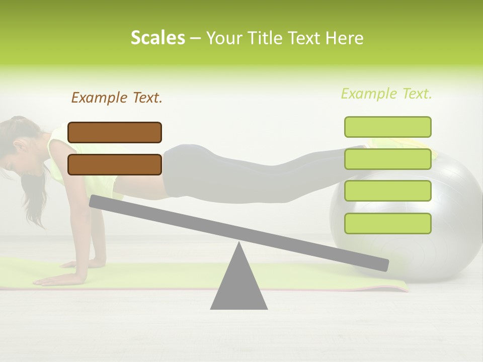 Caucasian Positive Ball PowerPoint Template