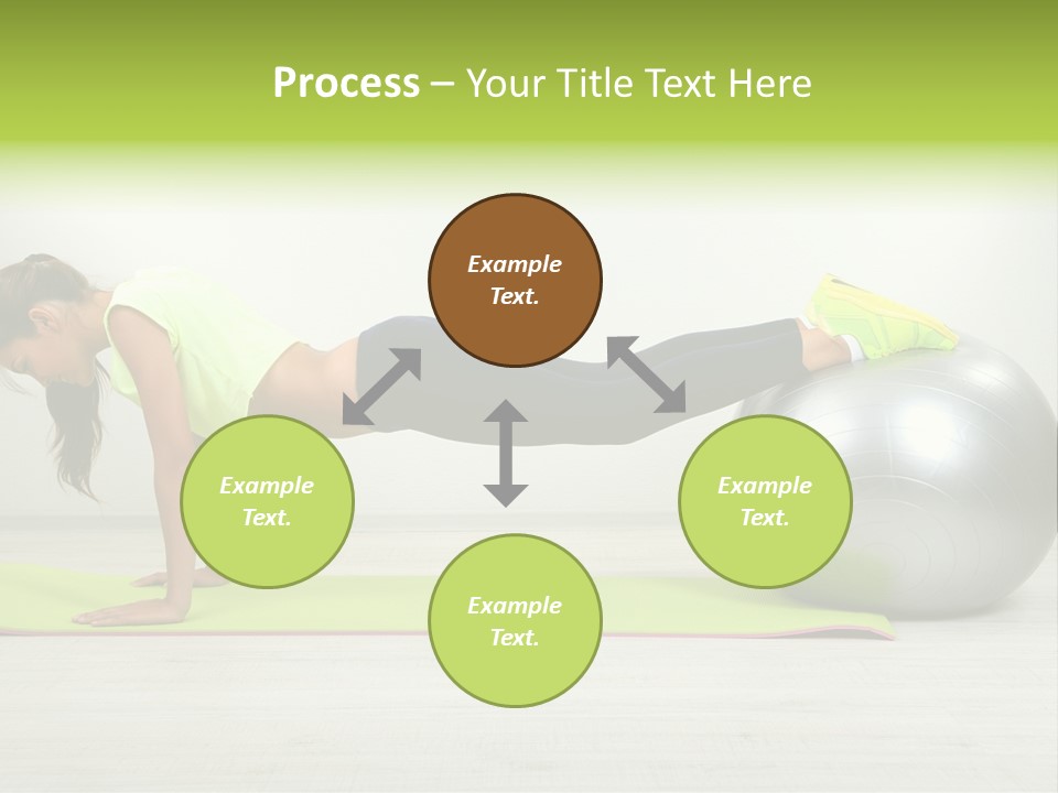 Caucasian Positive Ball PowerPoint Template