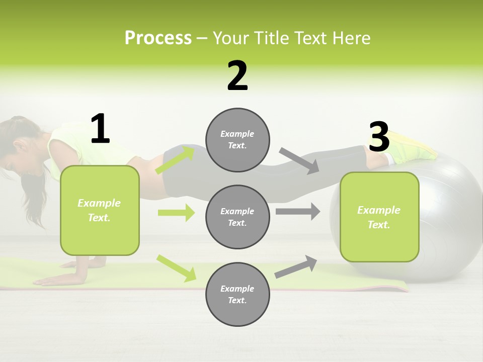 Caucasian Positive Ball PowerPoint Template