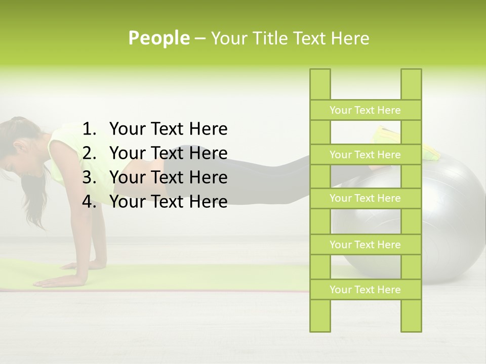 Caucasian Positive Ball PowerPoint Template