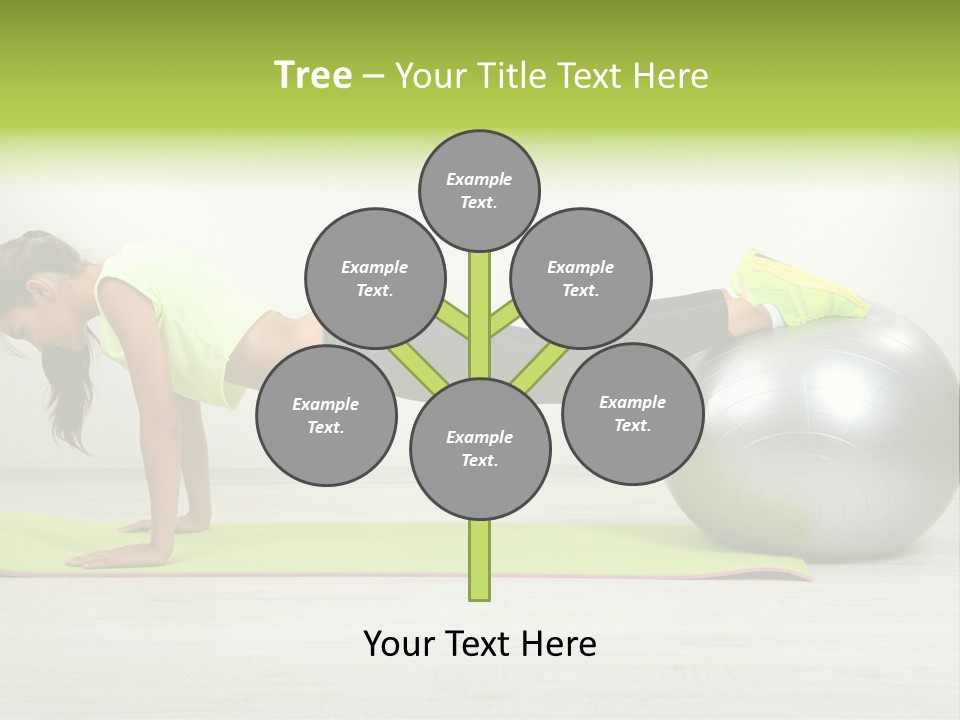 Caucasian Positive Ball PowerPoint Template