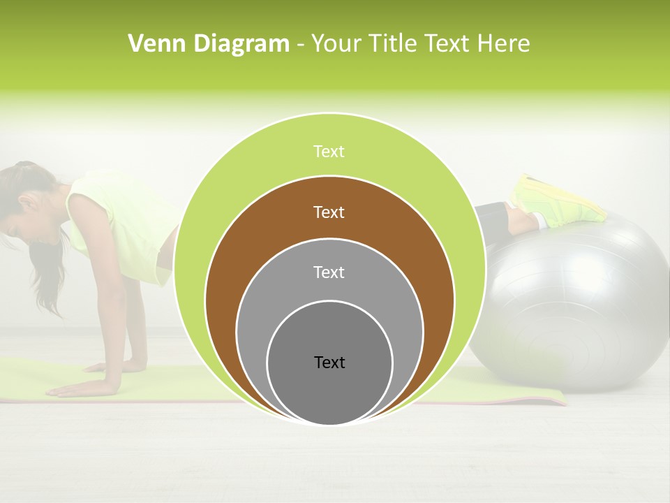 Caucasian Positive Ball PowerPoint Template