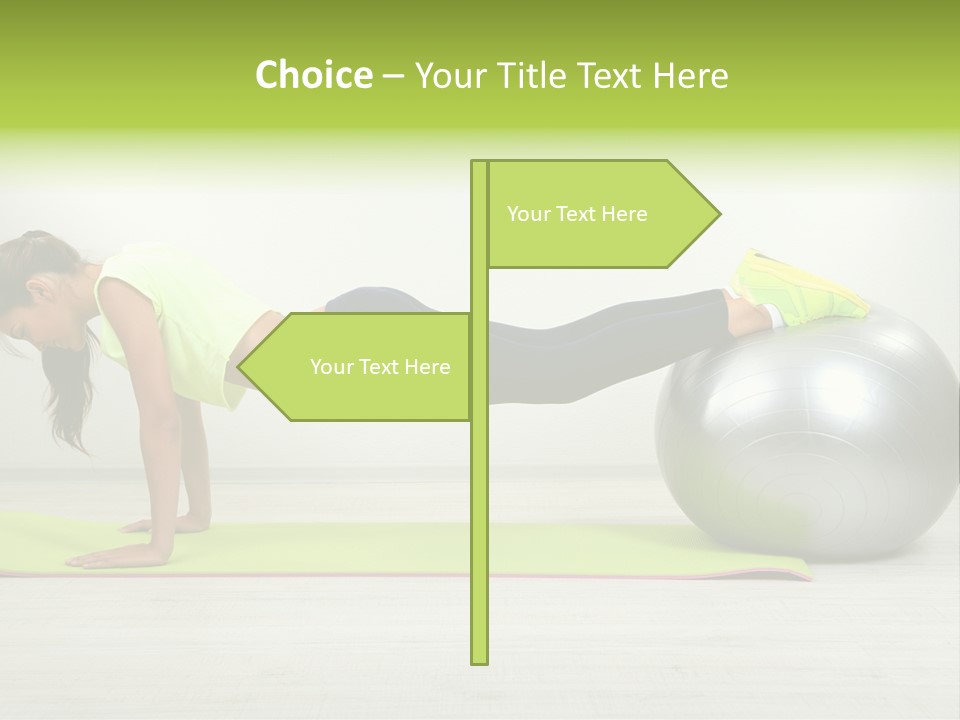 Caucasian Positive Ball PowerPoint Template