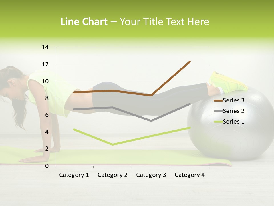 Caucasian Positive Ball PowerPoint Template