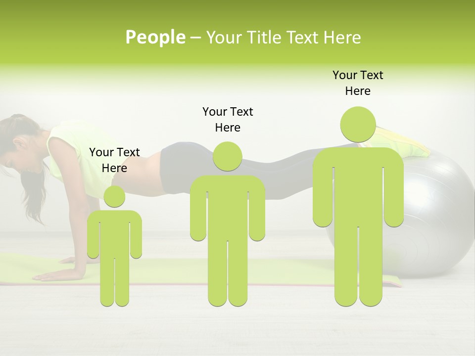 Caucasian Positive Ball PowerPoint Template