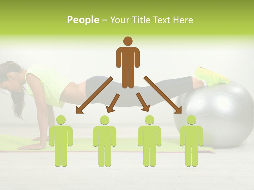 Caucasian Positive Ball PowerPoint Template