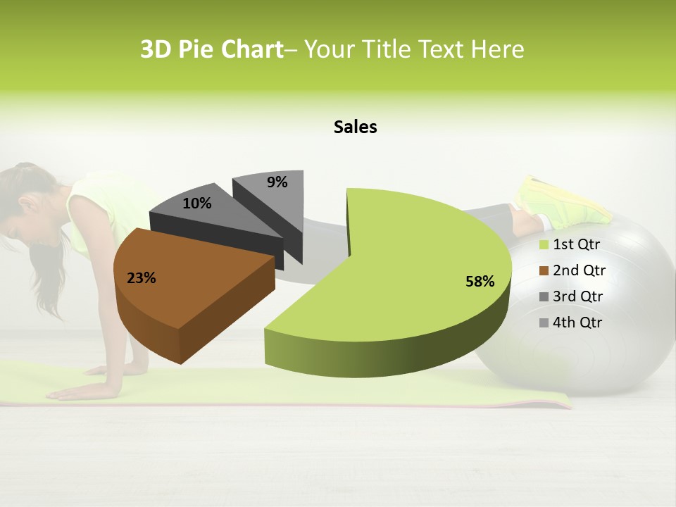Caucasian Positive Ball PowerPoint Template