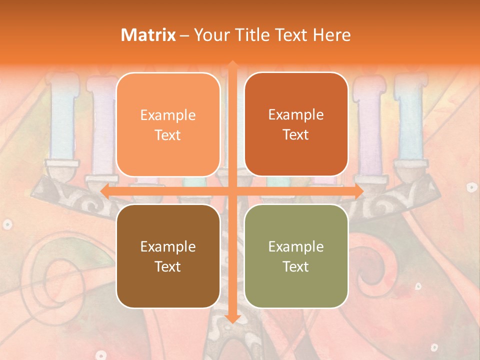 Light Jewish Holiday Whimsy PowerPoint Template