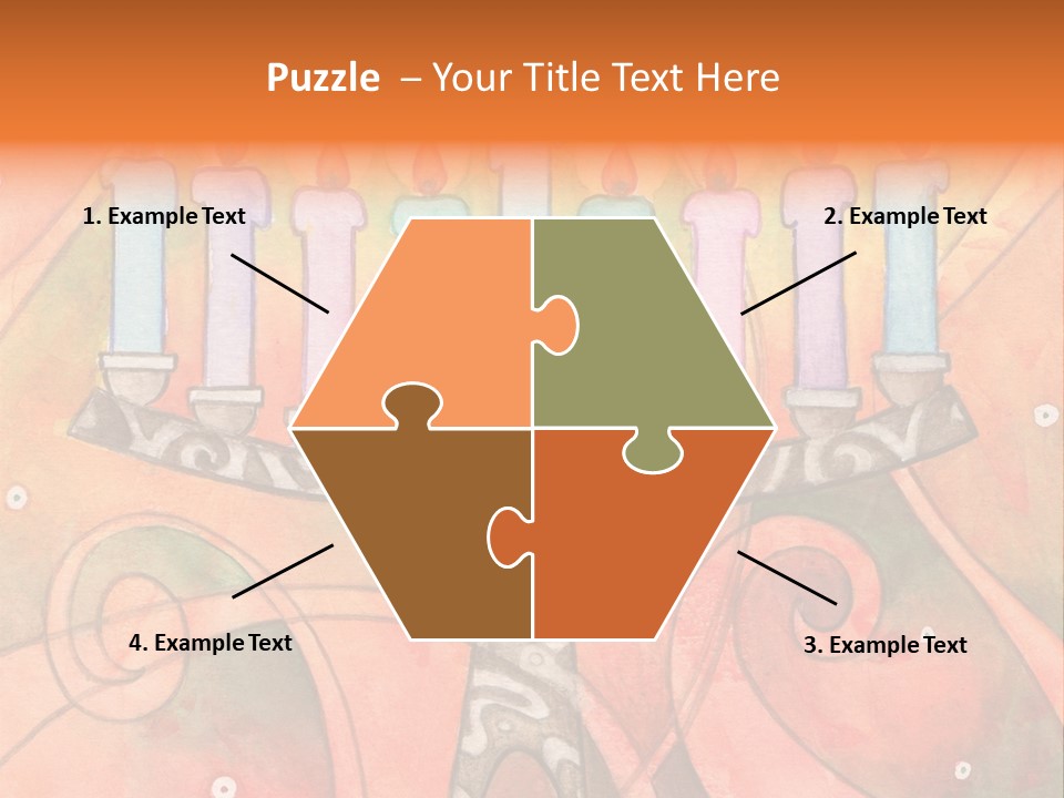 Light Jewish Holiday Whimsy PowerPoint Template