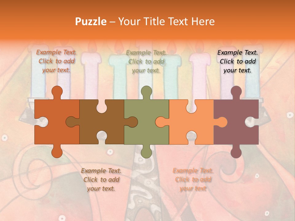 Light Jewish Holiday Whimsy PowerPoint Template