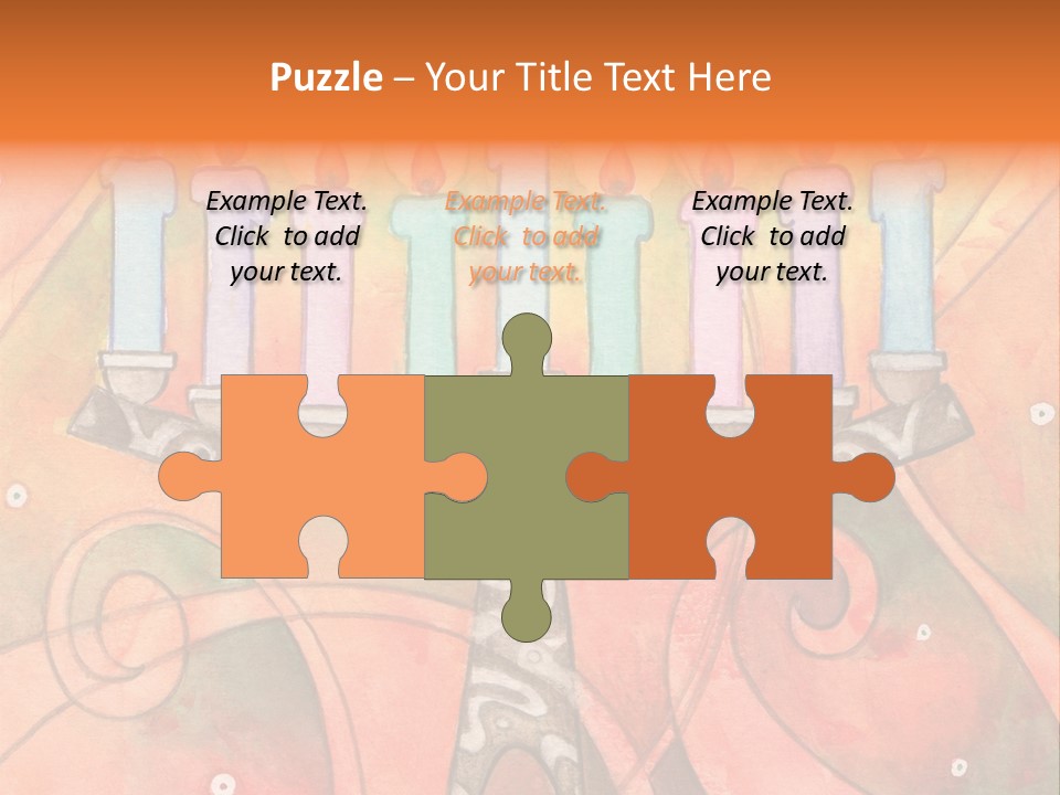 Light Jewish Holiday Whimsy PowerPoint Template