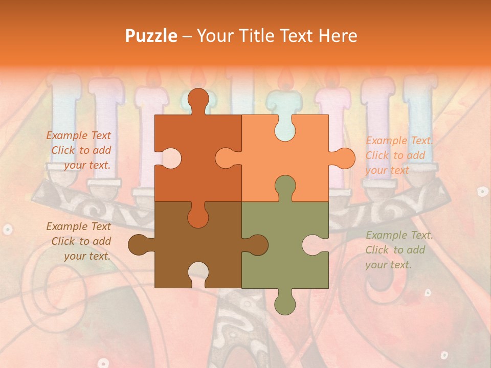 Light Jewish Holiday Whimsy PowerPoint Template