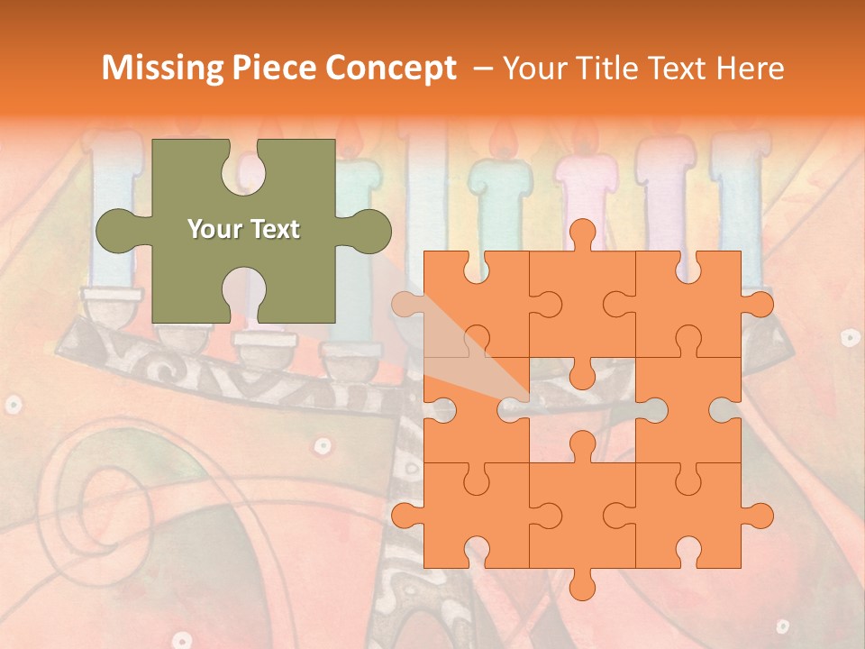 Light Jewish Holiday Whimsy PowerPoint Template