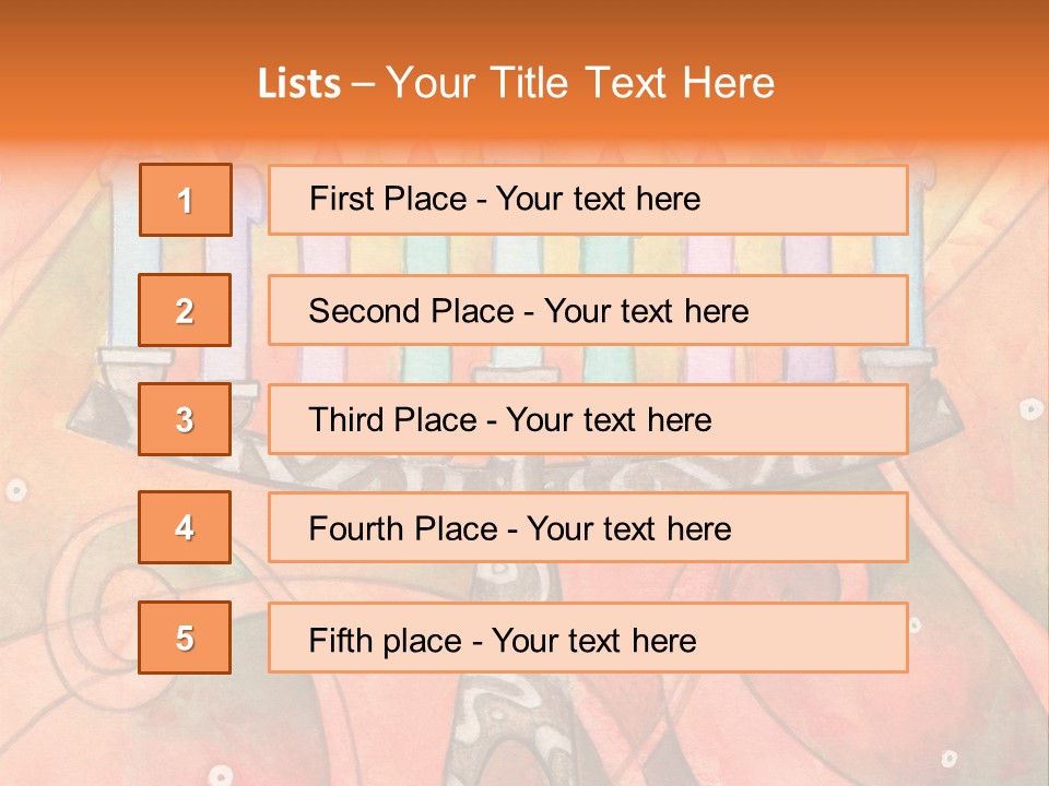 Light Jewish Holiday Whimsy PowerPoint Template