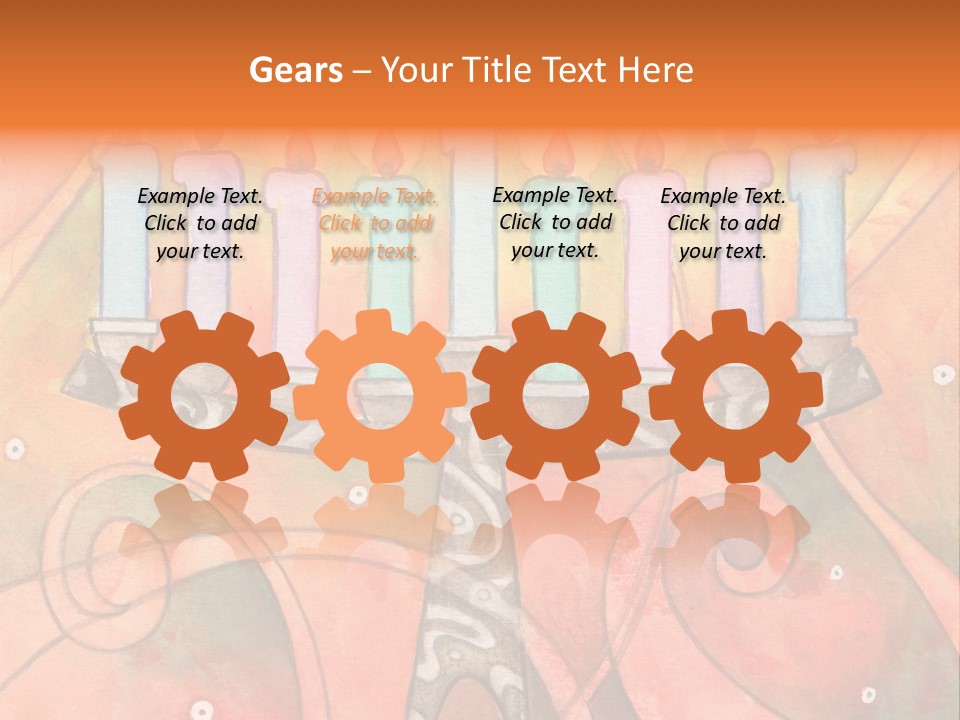 Light Jewish Holiday Whimsy PowerPoint Template