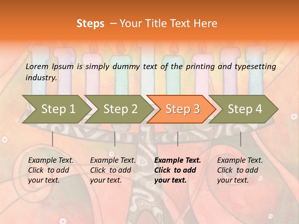 Light Jewish Holiday Whimsy PowerPoint Template