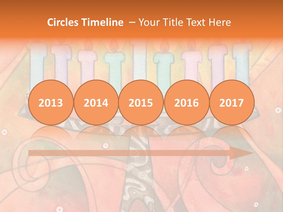 Light Jewish Holiday Whimsy PowerPoint Template