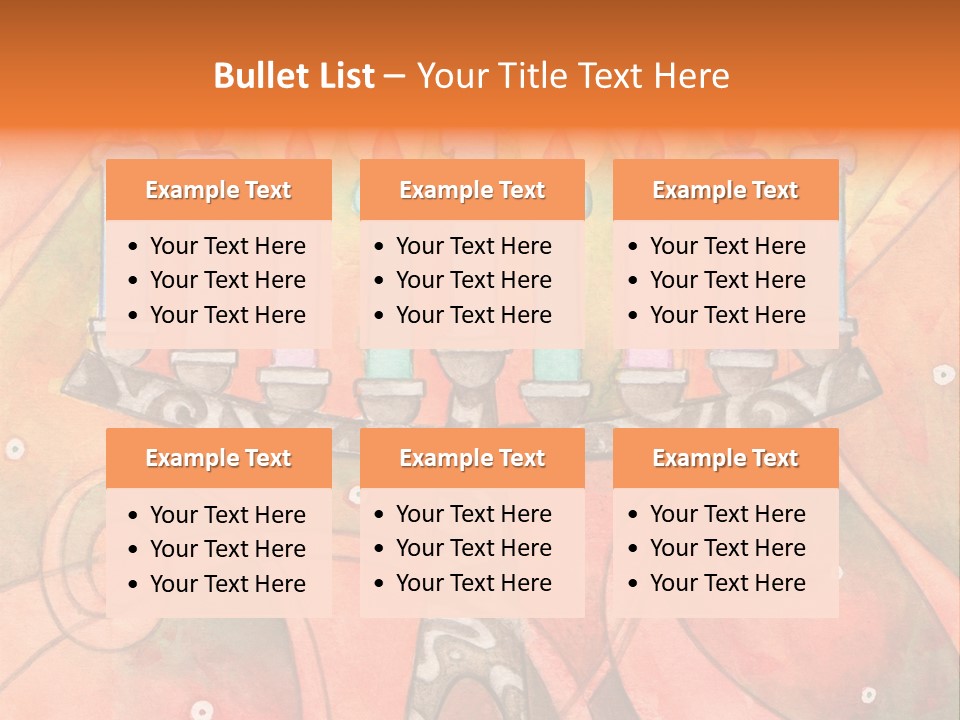 Light Jewish Holiday Whimsy PowerPoint Template