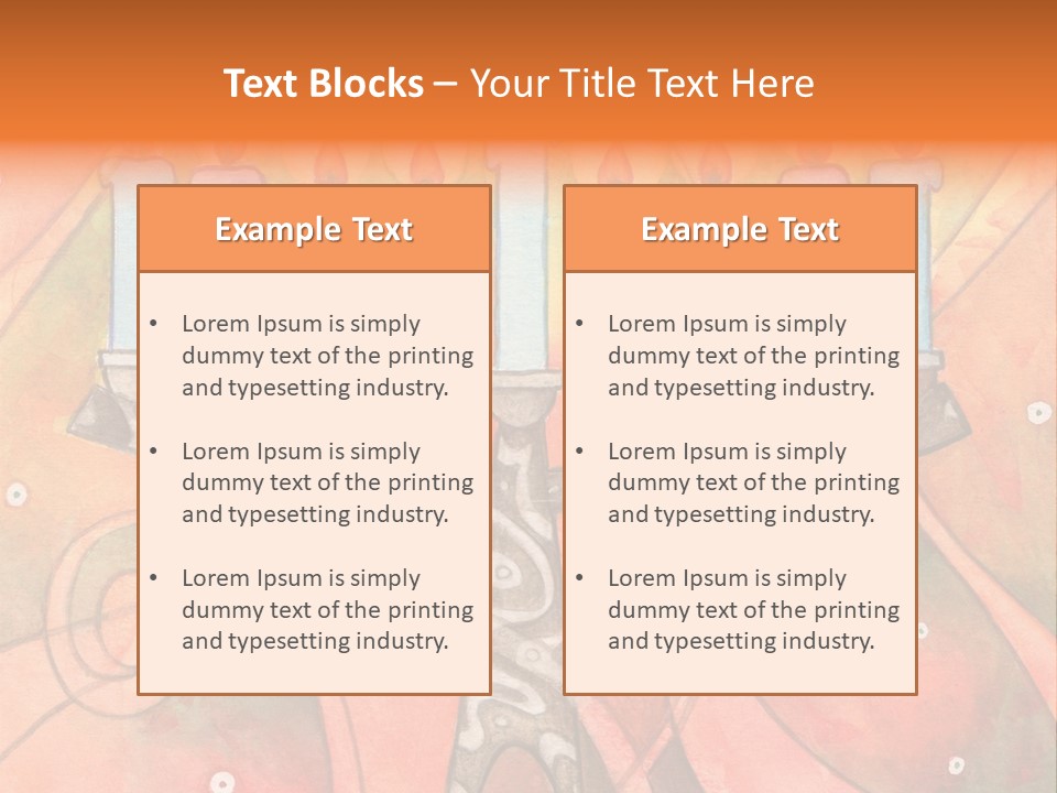 Light Jewish Holiday Whimsy PowerPoint Template