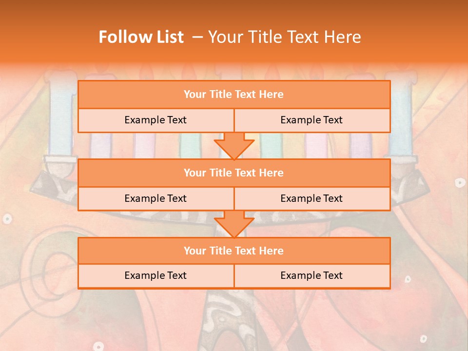 Light Jewish Holiday Whimsy PowerPoint Template