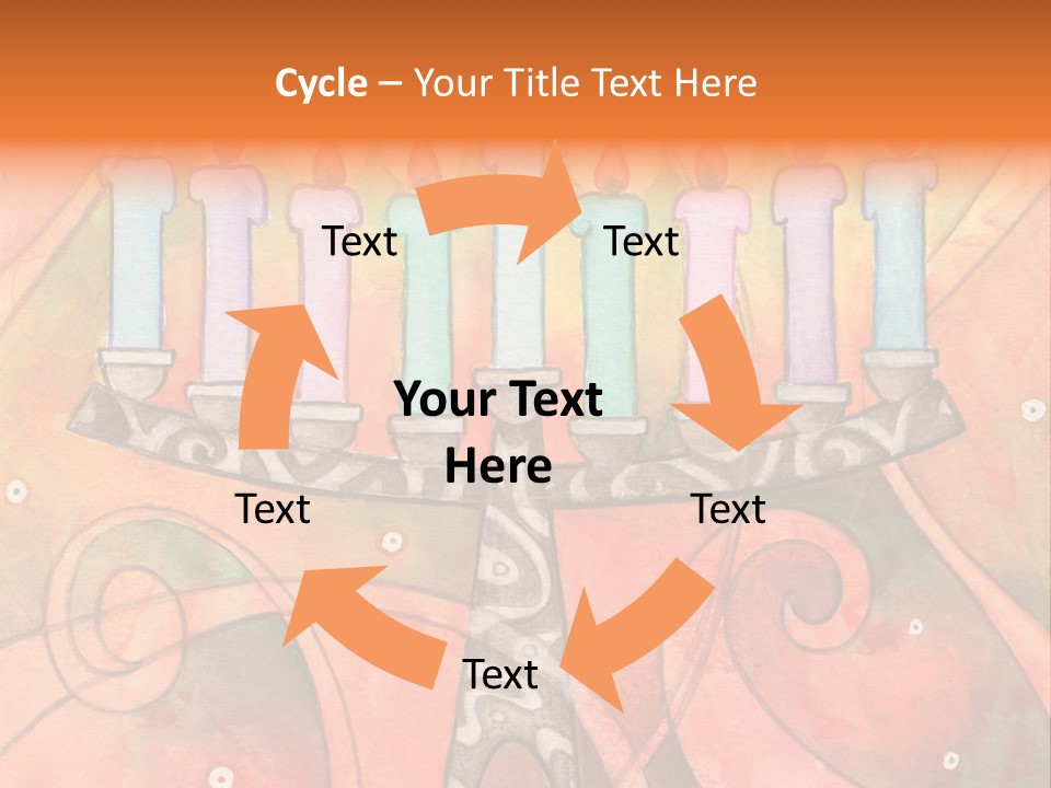 Light Jewish Holiday Whimsy PowerPoint Template