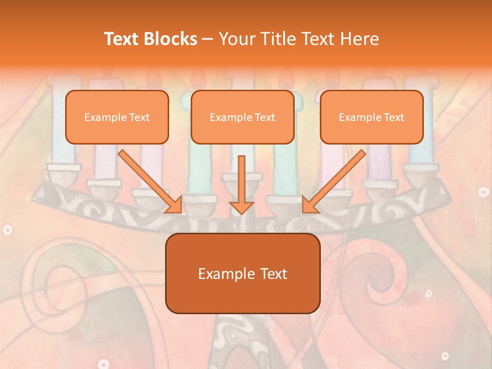Light Jewish Holiday Whimsy PowerPoint Template