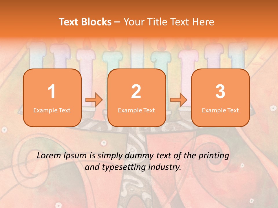 Light Jewish Holiday Whimsy PowerPoint Template