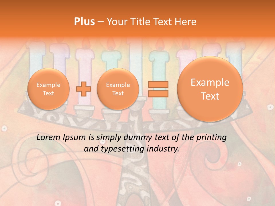 Light Jewish Holiday Whimsy PowerPoint Template