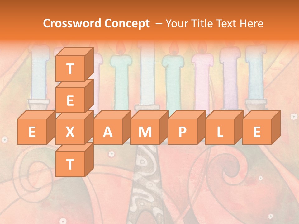 Light Jewish Holiday Whimsy PowerPoint Template