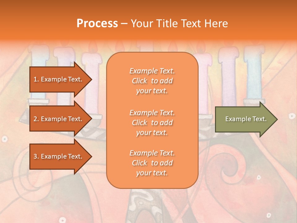 Light Jewish Holiday Whimsy PowerPoint Template