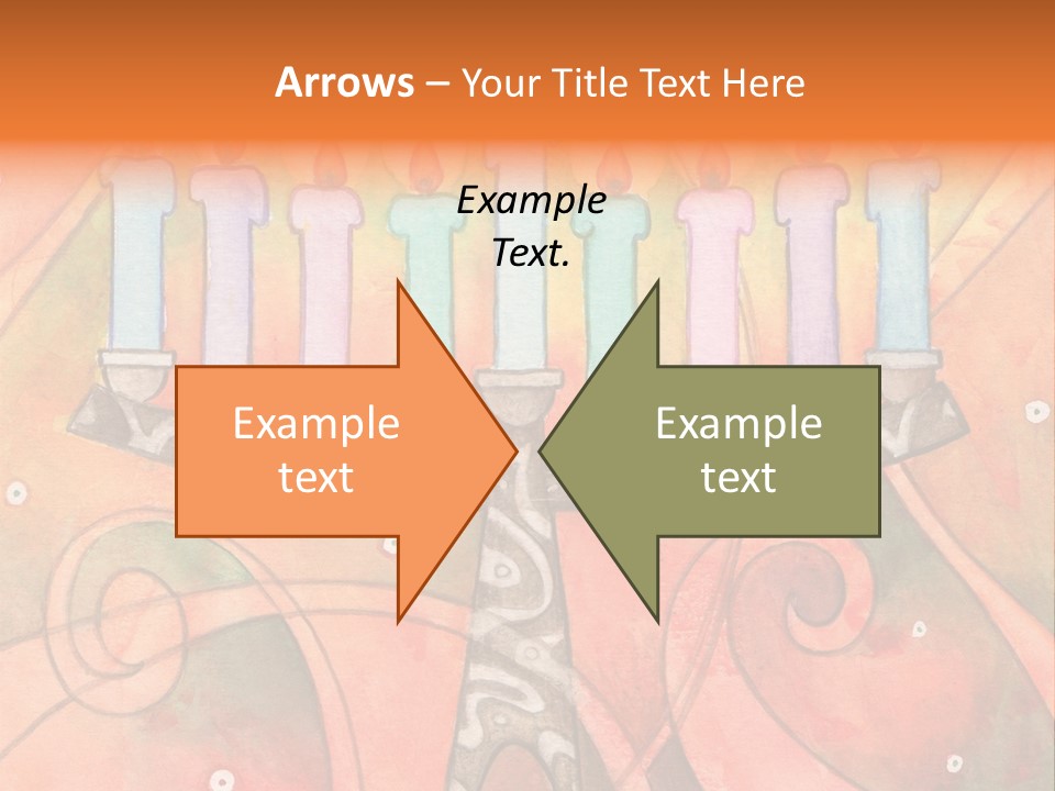 Light Jewish Holiday Whimsy PowerPoint Template