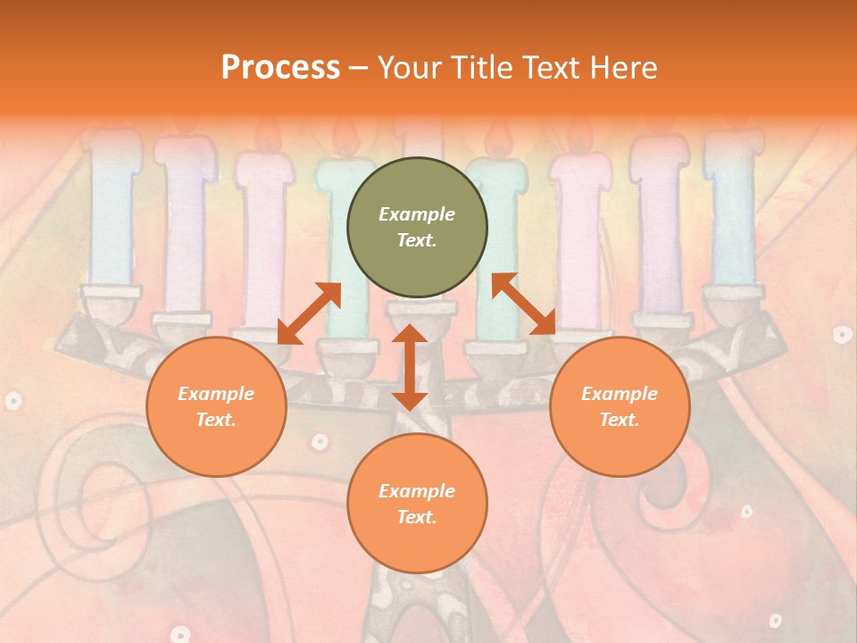 Light Jewish Holiday Whimsy PowerPoint Template