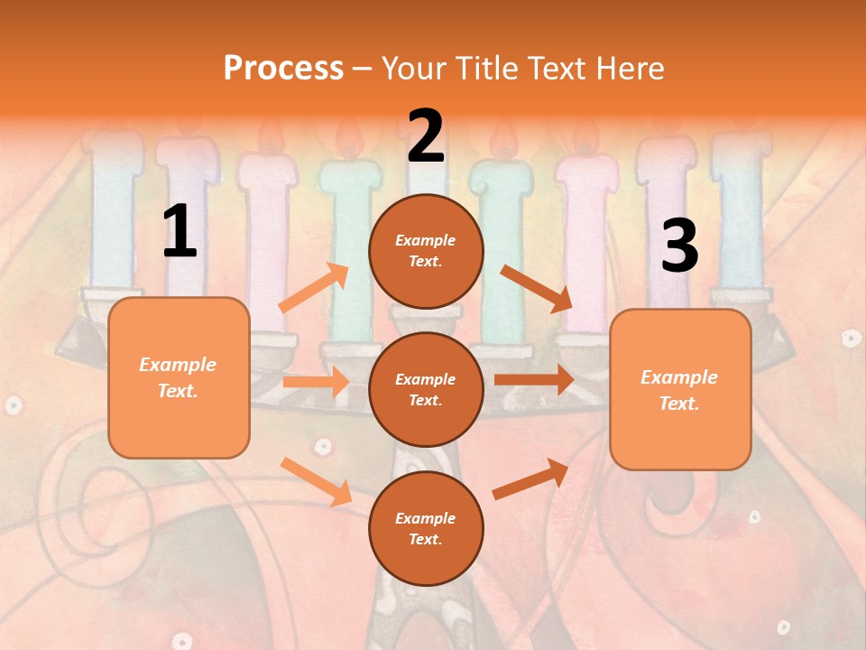 Light Jewish Holiday Whimsy PowerPoint Template