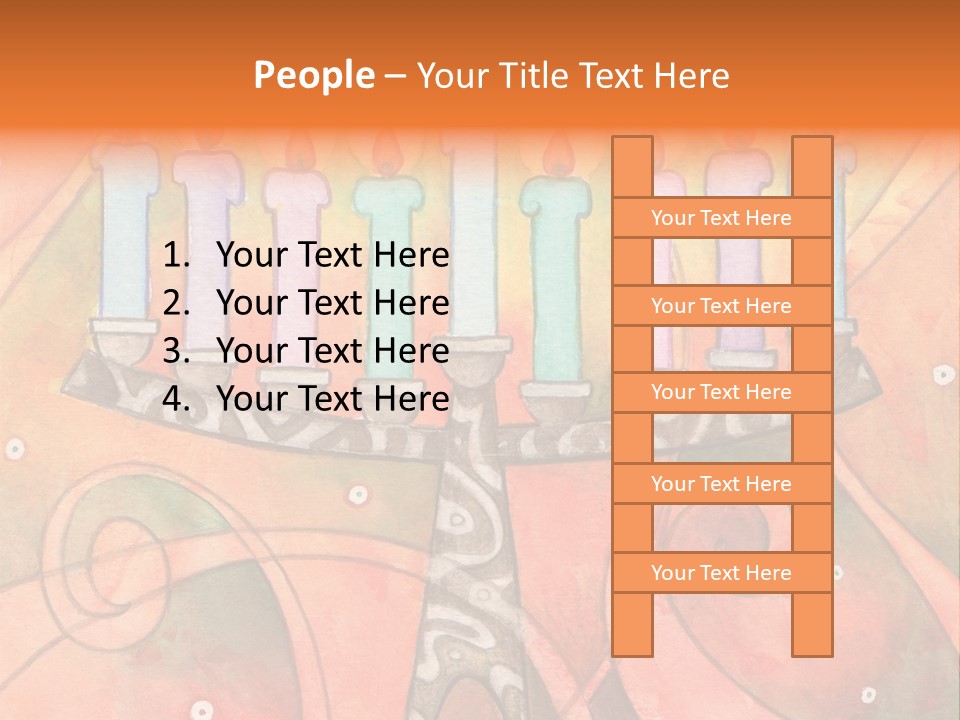 Light Jewish Holiday Whimsy PowerPoint Template