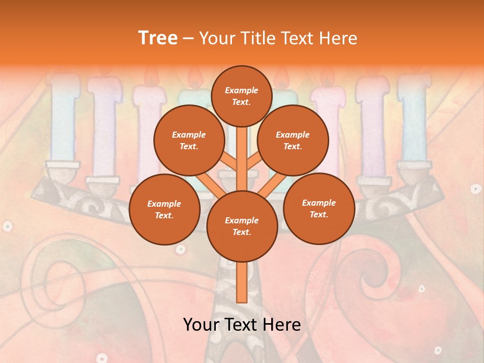 Light Jewish Holiday Whimsy PowerPoint Template